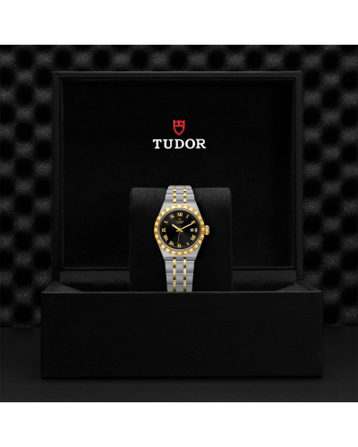 Tudor Royal 28 mm steel case, Yellow gold bezel (watches)